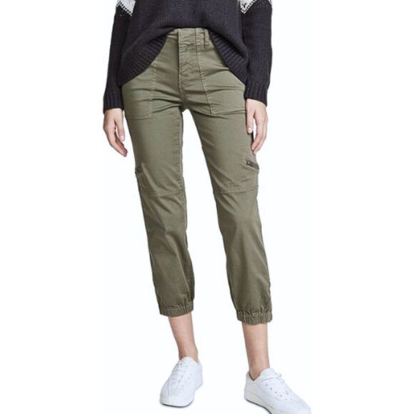 Joie NWT Aerial Vintage-Style Utility Ankle Pants Fatigue Green Women’s Size 4 - Picture 2 of 10